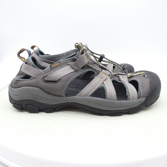 Keen Owyhee Men's US 11.5 Sport Sandals Gray Hiking Waterproof Bungee Lace - Picture 3 of 8